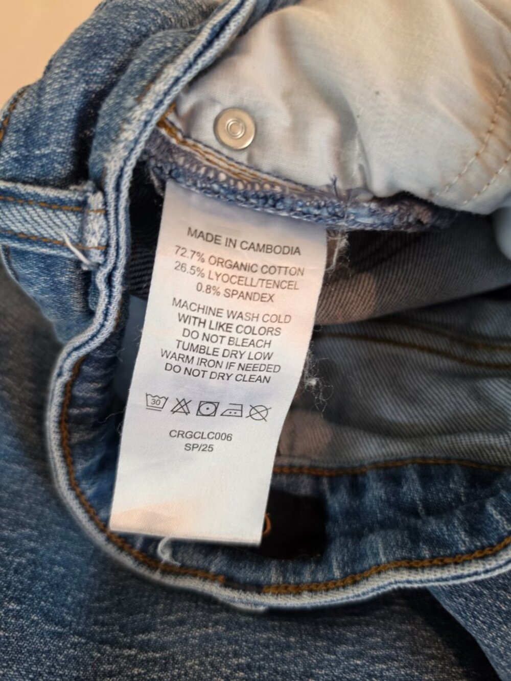Quince Bella Stretch Barrel Jeans in Atlantic Blue Size 26 - Picture 4 of 11